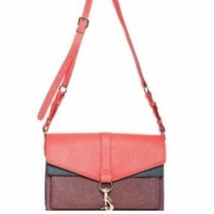 Rebecca Minkoff Hudson Moto Saffiano Leather Crossbody Bag